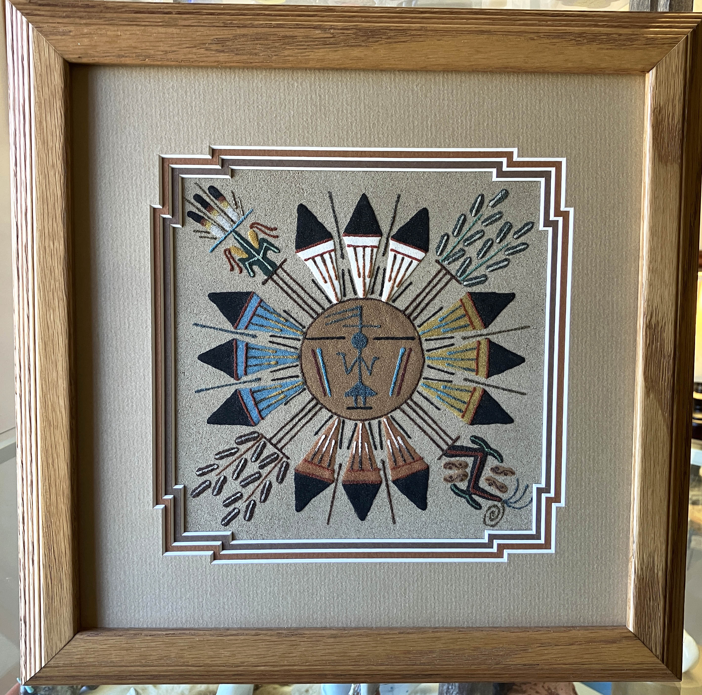 Herman Tom | Navaio Sandpainting | Penfield Gallery of Indian Arts | Albuquerque, New Mexico